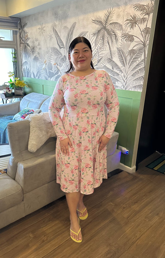 Blessed Long Sleeve Midi Dress