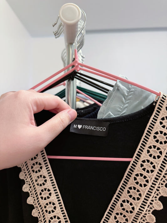 Pocketed V-Neck Wide Strap Dress