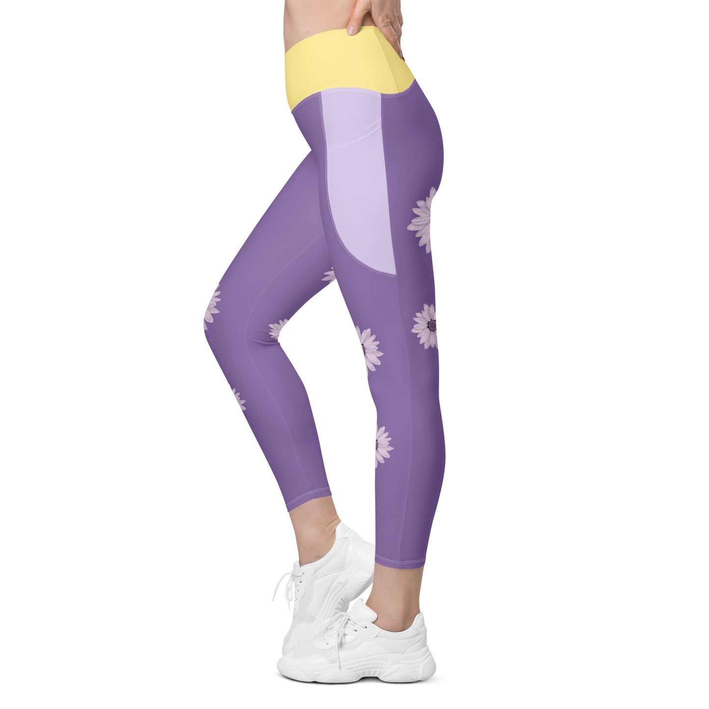 Fun Crossover Leggings with Pockets