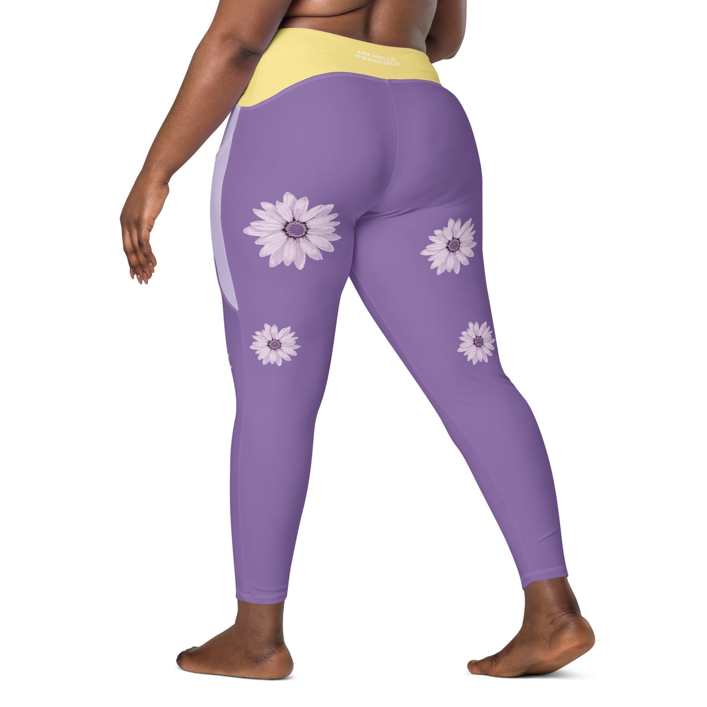 Fun Crossover Leggings with Pockets