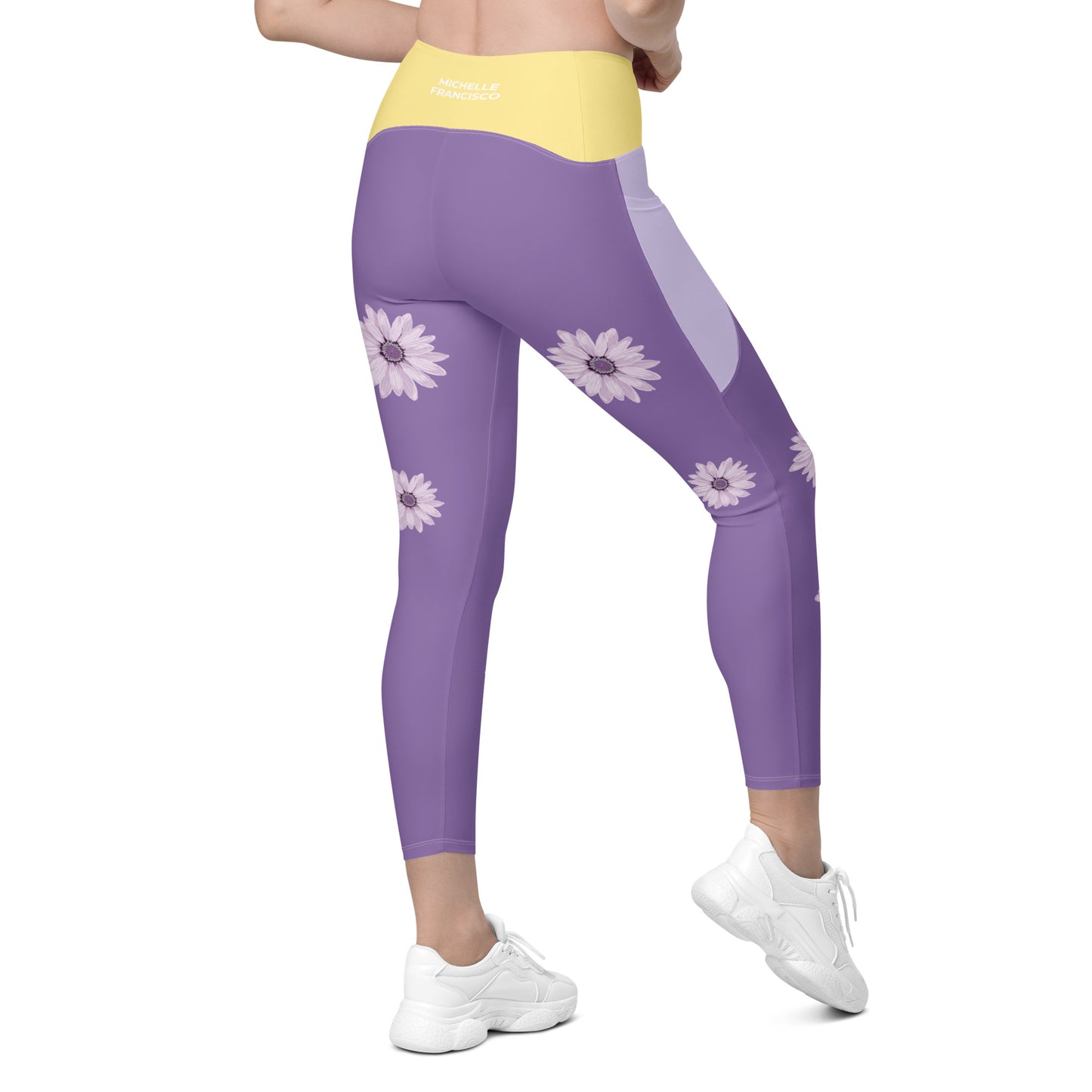 Fun Crossover Leggings with Pockets