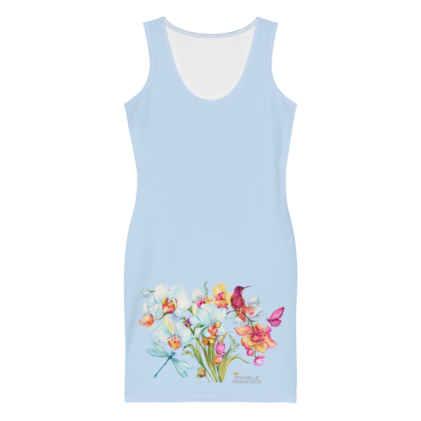 Own Joy Pattens Blue Mini Dress