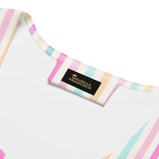 Color Lines Mini Dress