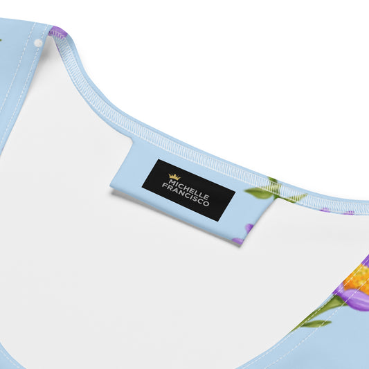 Purple Daisy Mini Dress