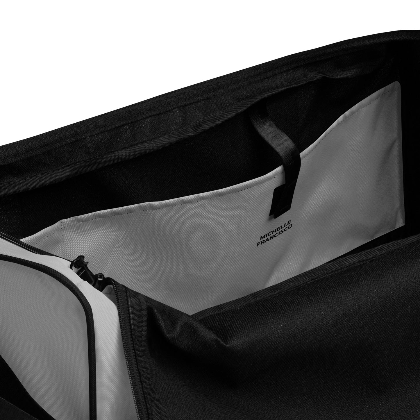 Silver Duffle Bag