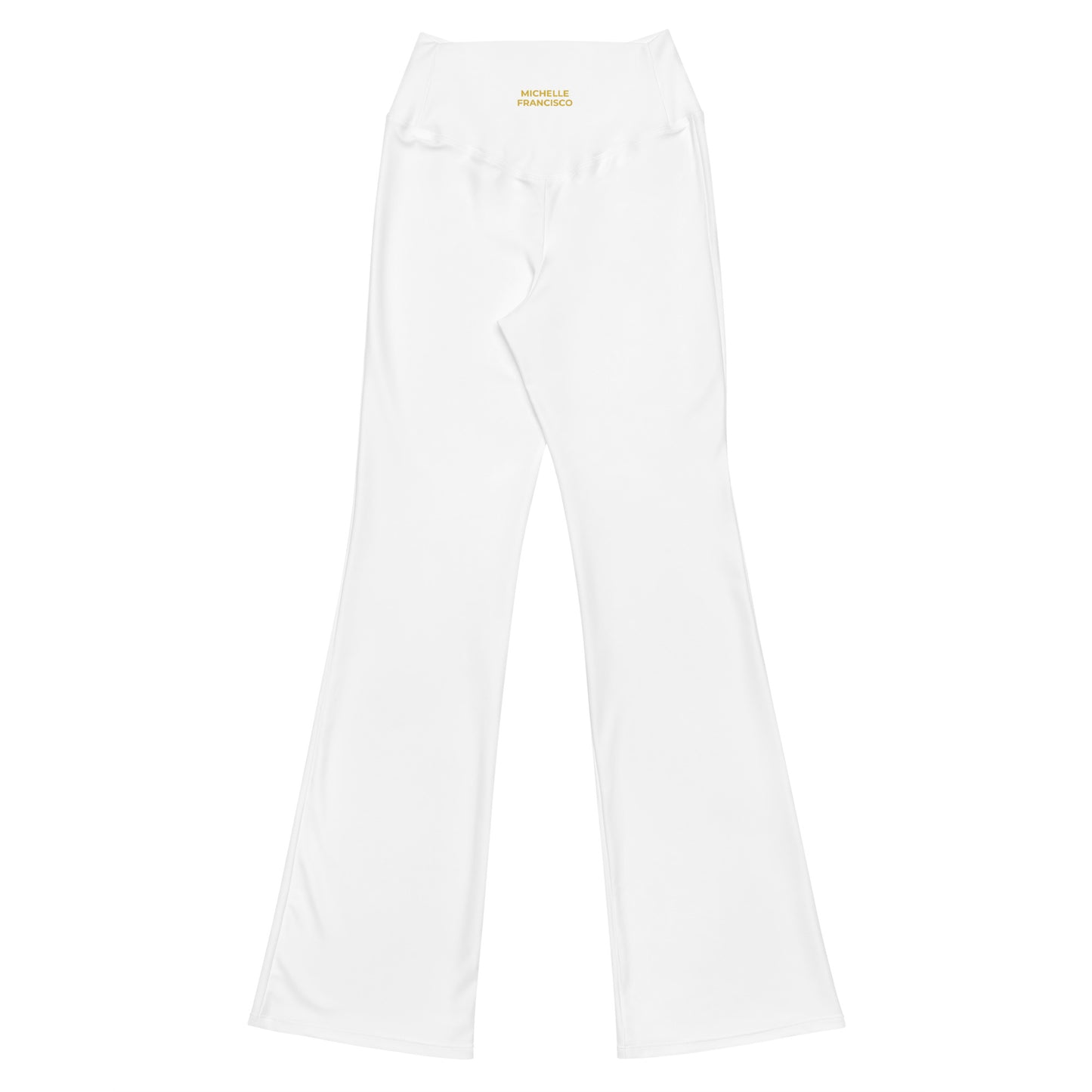 White Flare Leggings