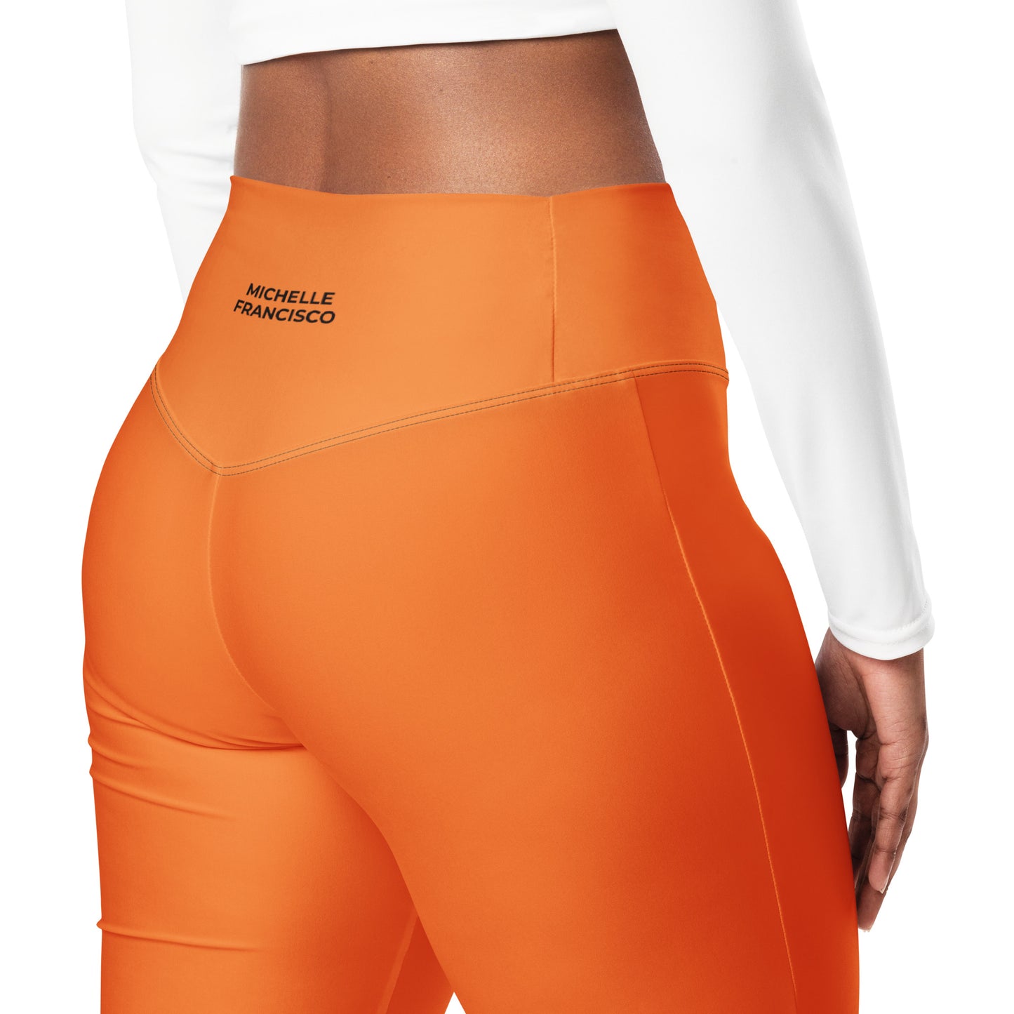 Orange Flare Leggings