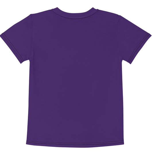 Purple Kids Crew Neck T-shirt