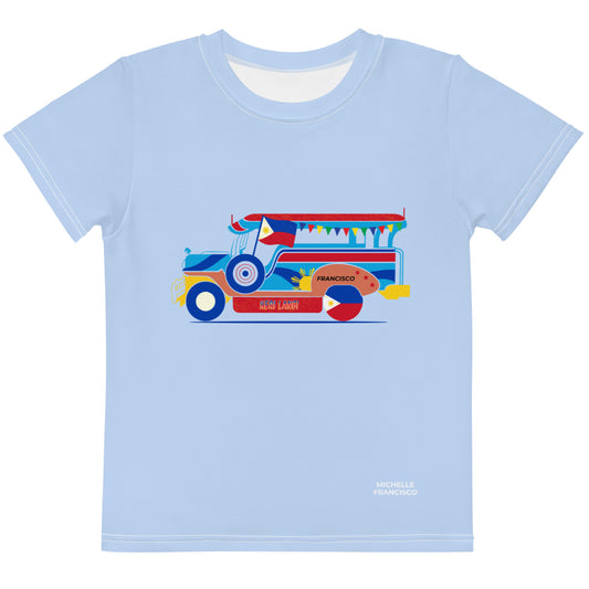 FPJ Keri Lang Kids Hawkes Blue Crew Neck T-shirt