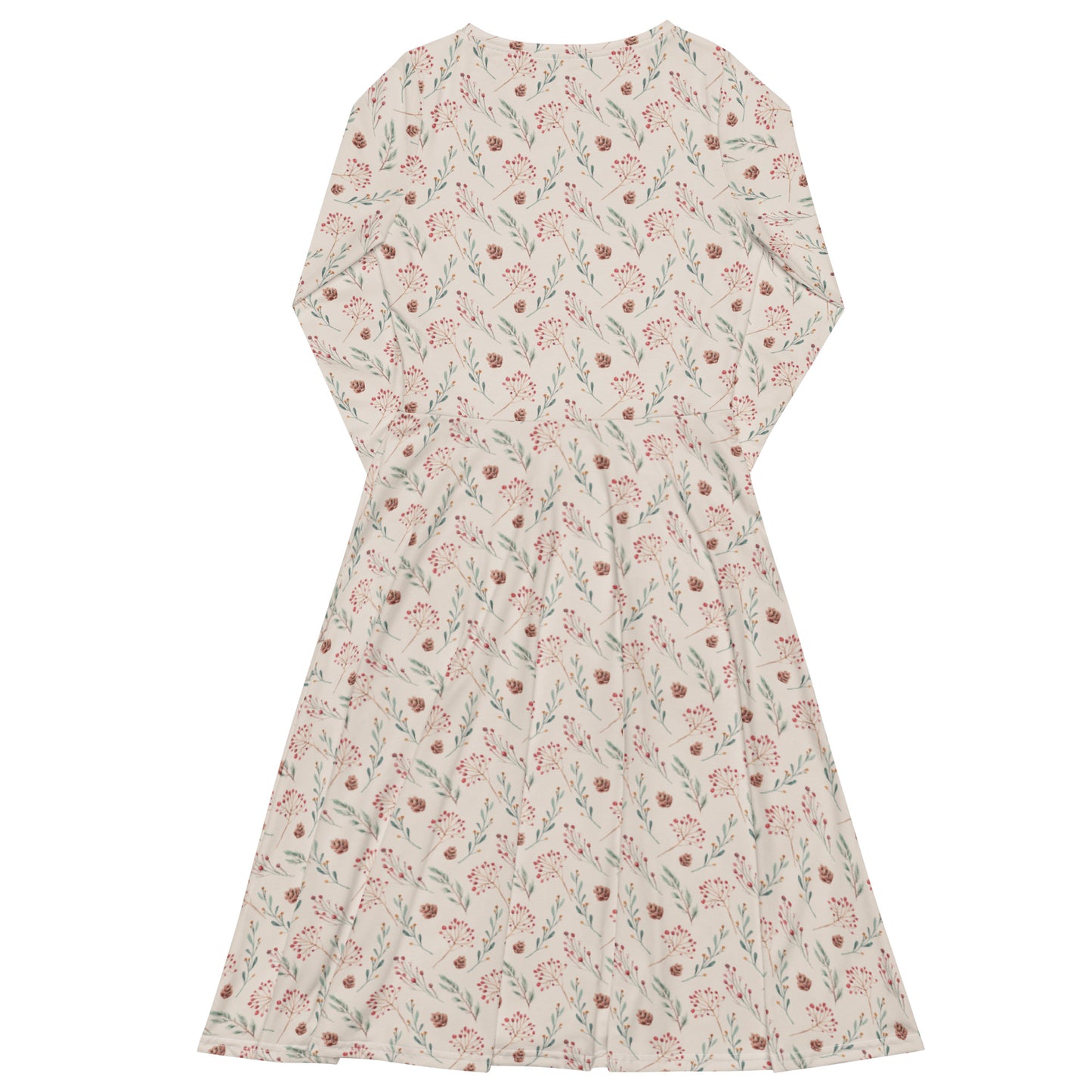 Holidays Long Sleeve Midi Dress