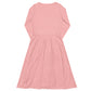 Your Pink Long Sleeve Midi Dress