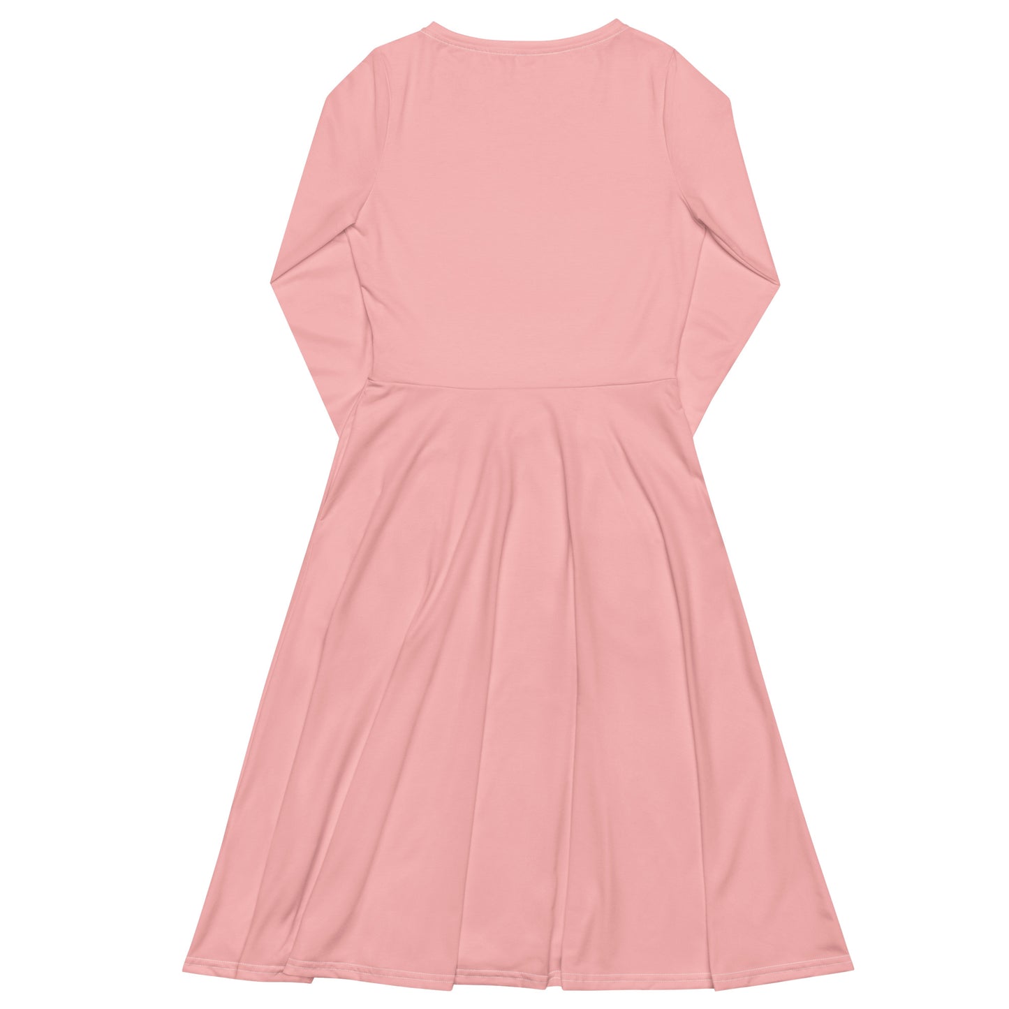 Your Pink Long Sleeve Midi Dress