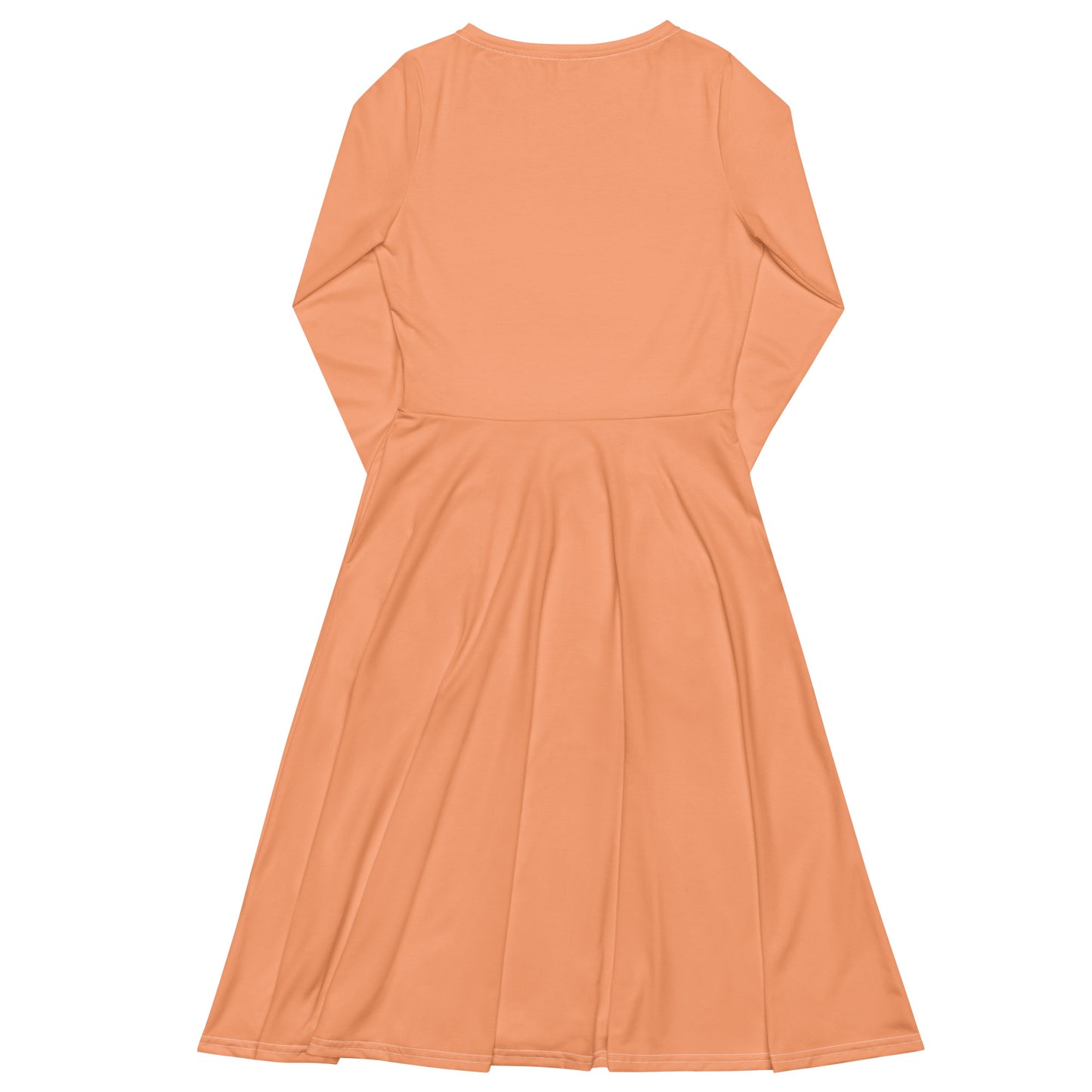 Mandys Pink Long Sleeve Midi Dress