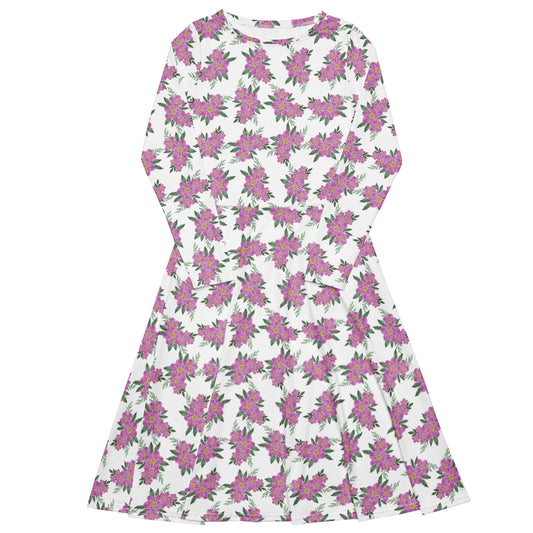 Little Town Vibe Long Sleeve Midi Dress