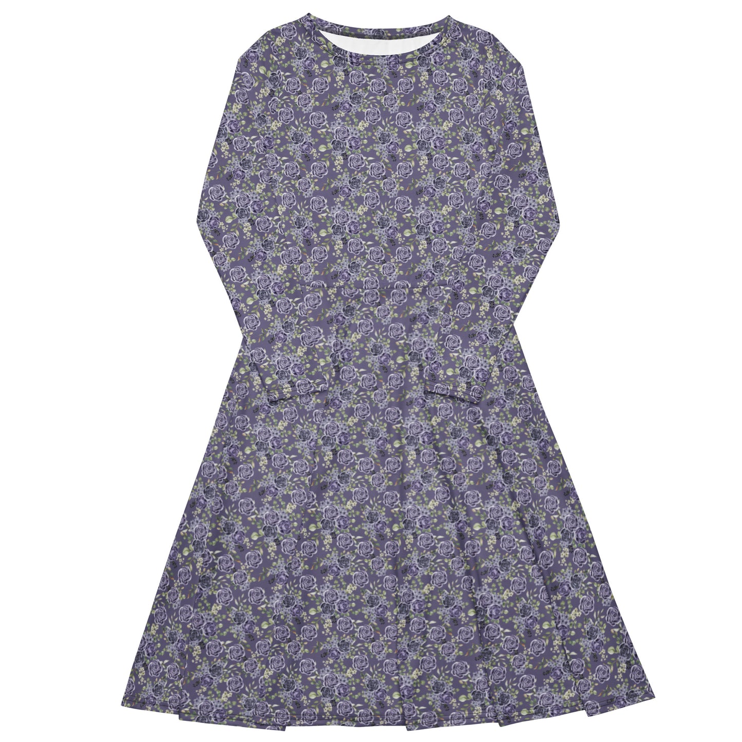 Hope Blooms Long Sleeve Midi Dress