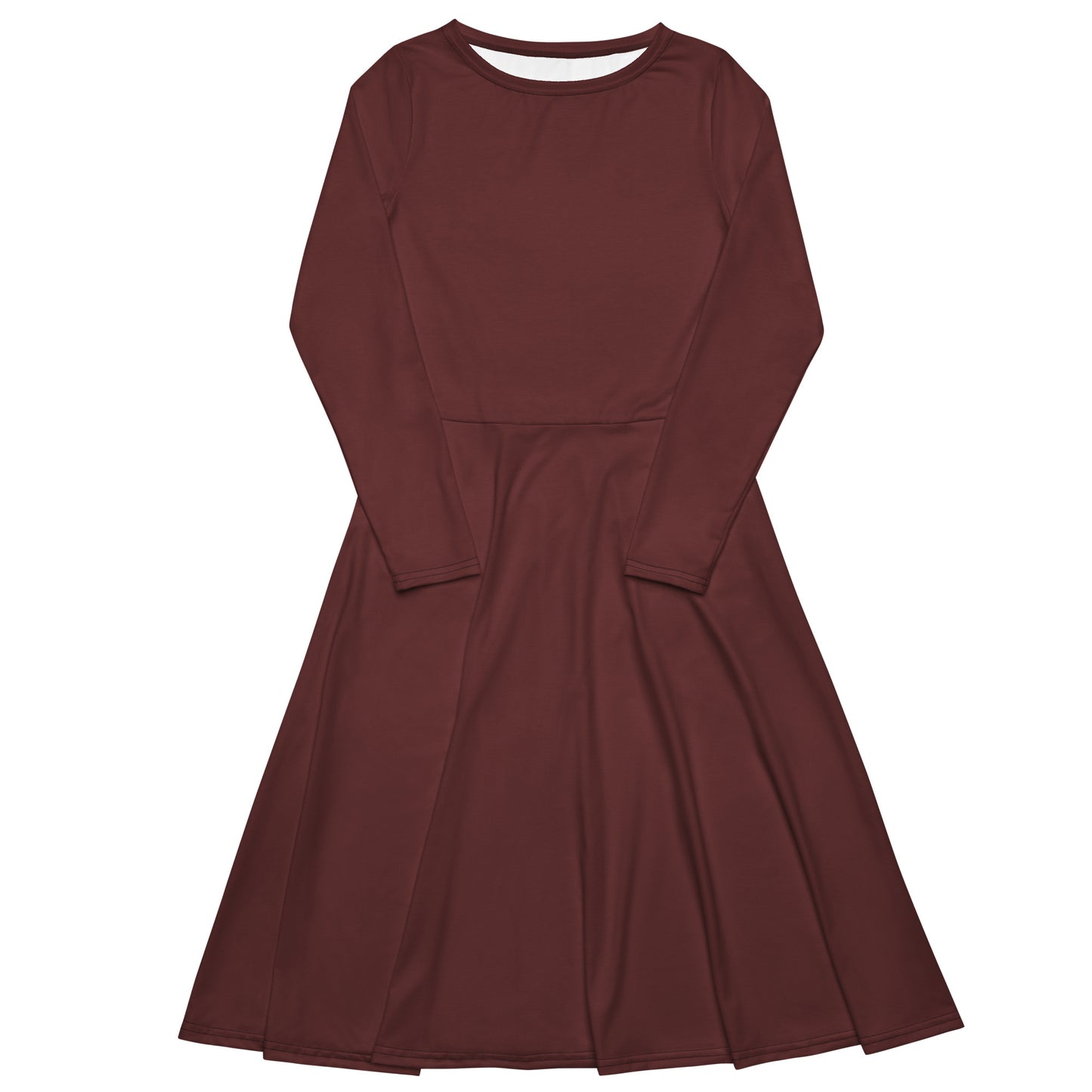 Auburn Long Sleeve Midi Dress