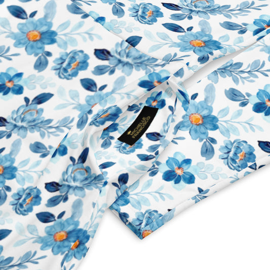 Jazz Blue Long Sleeve Midi Dress