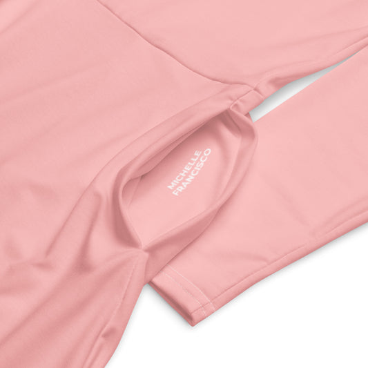 Your Pink Long Sleeve Midi Dress