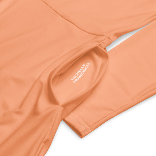 Mandys Pink Long Sleeve Midi Dress