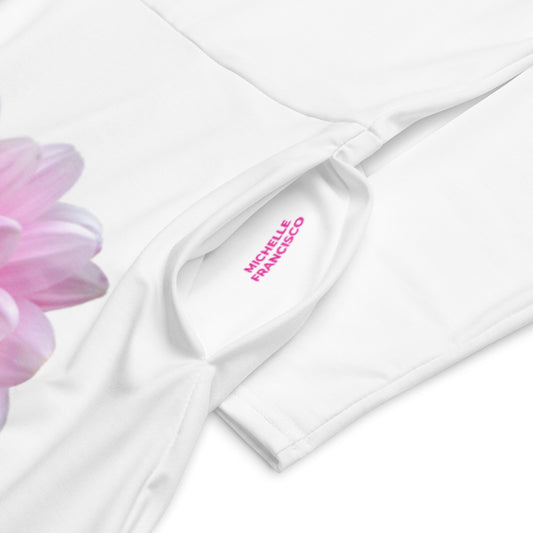 Lovely Girl White Long Sleeve Midi Dress