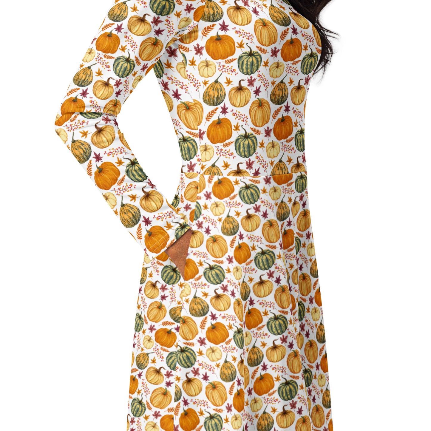 Fall Long Sleeve Midi Dress