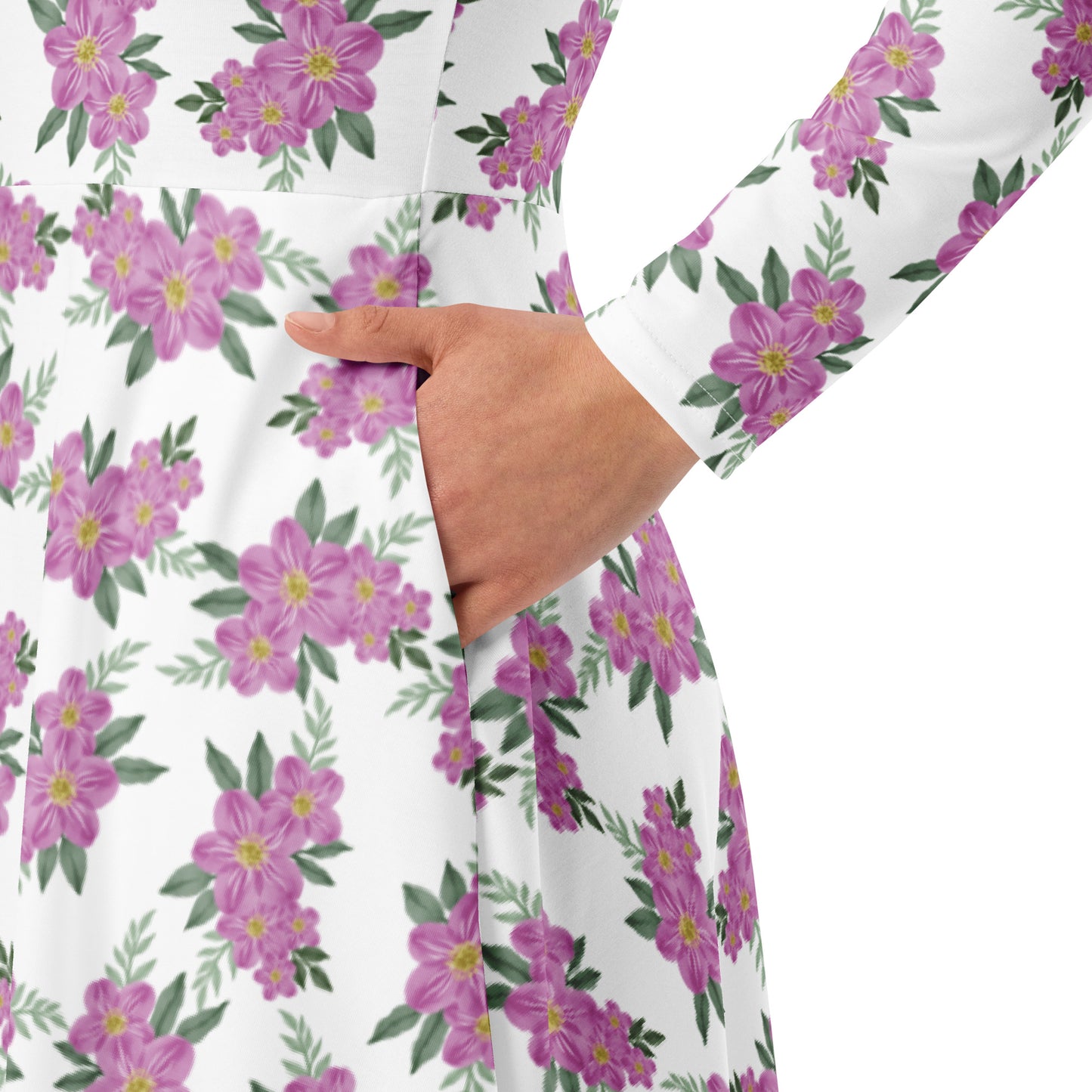 Little Town Vibe Long Sleeve Midi Dress