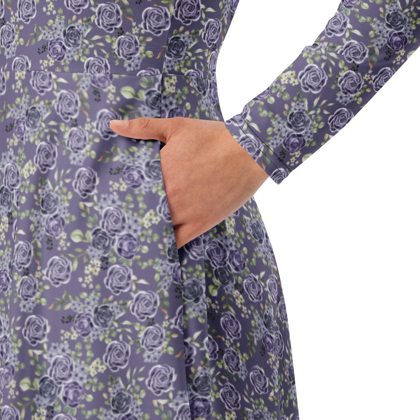 Hope Blooms Long Sleeve Midi Dress