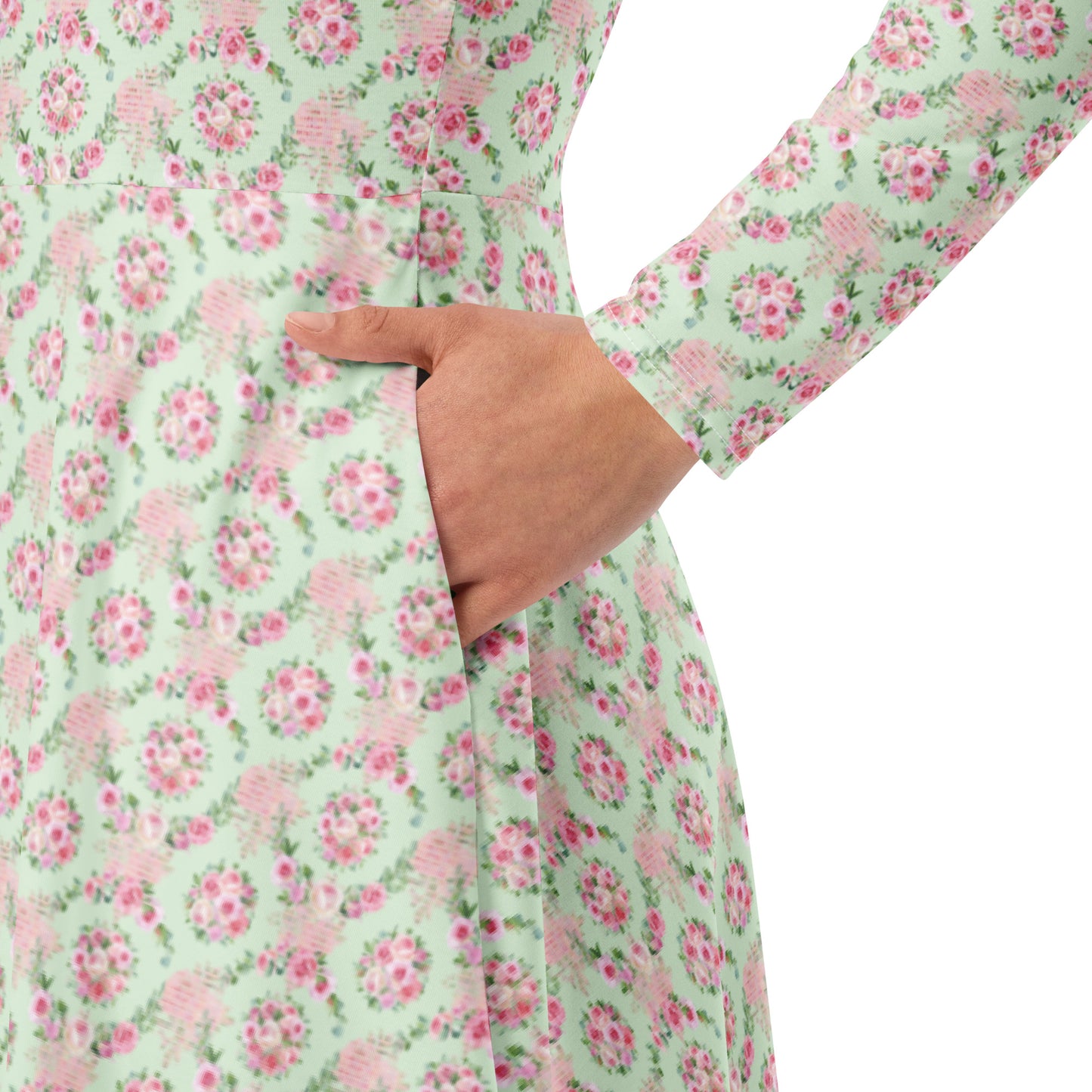 Kate Long Sleeve Midi Dress