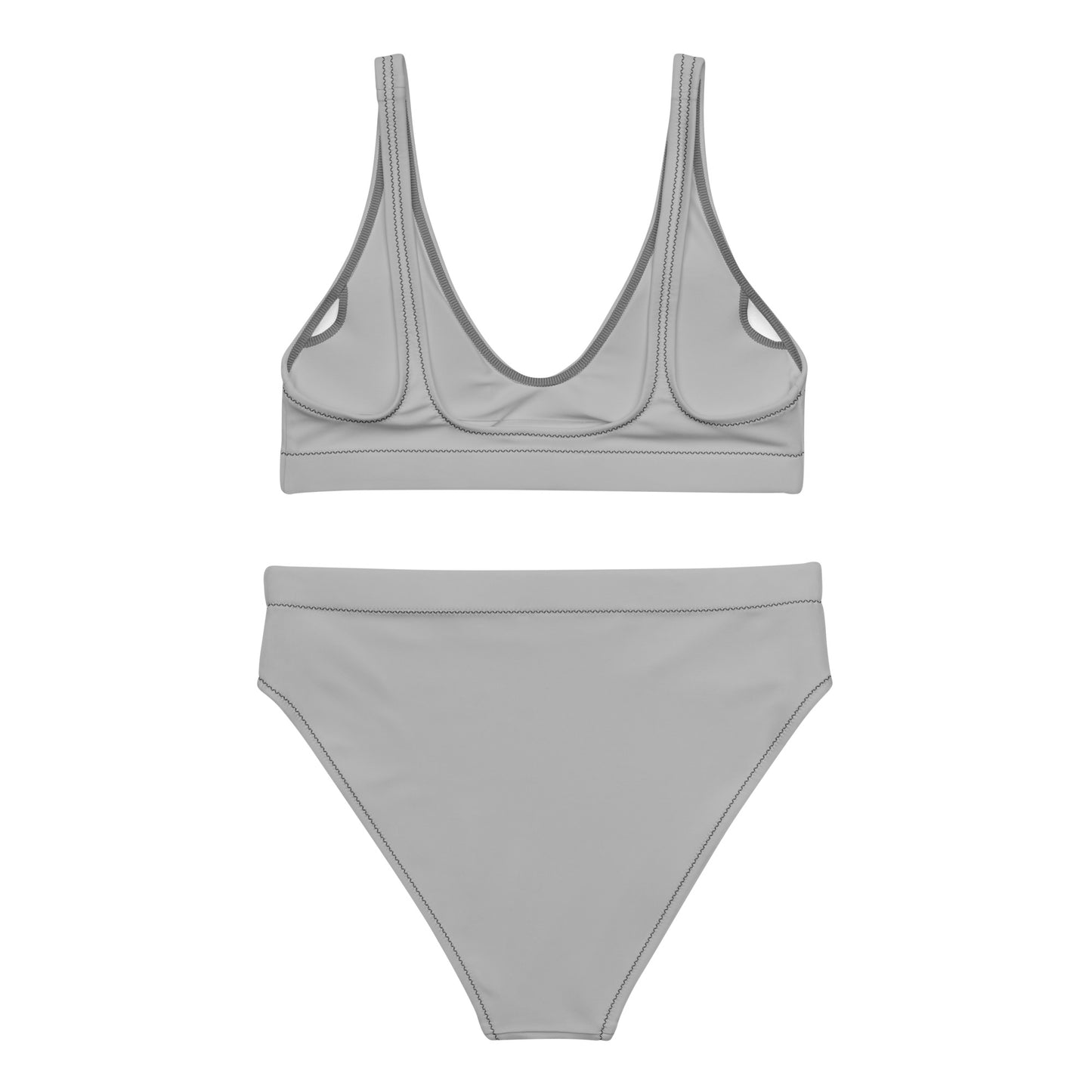 Silver High-Waisted Bikini