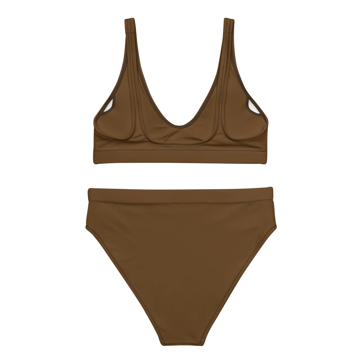 Brown High-Waisted Bikini