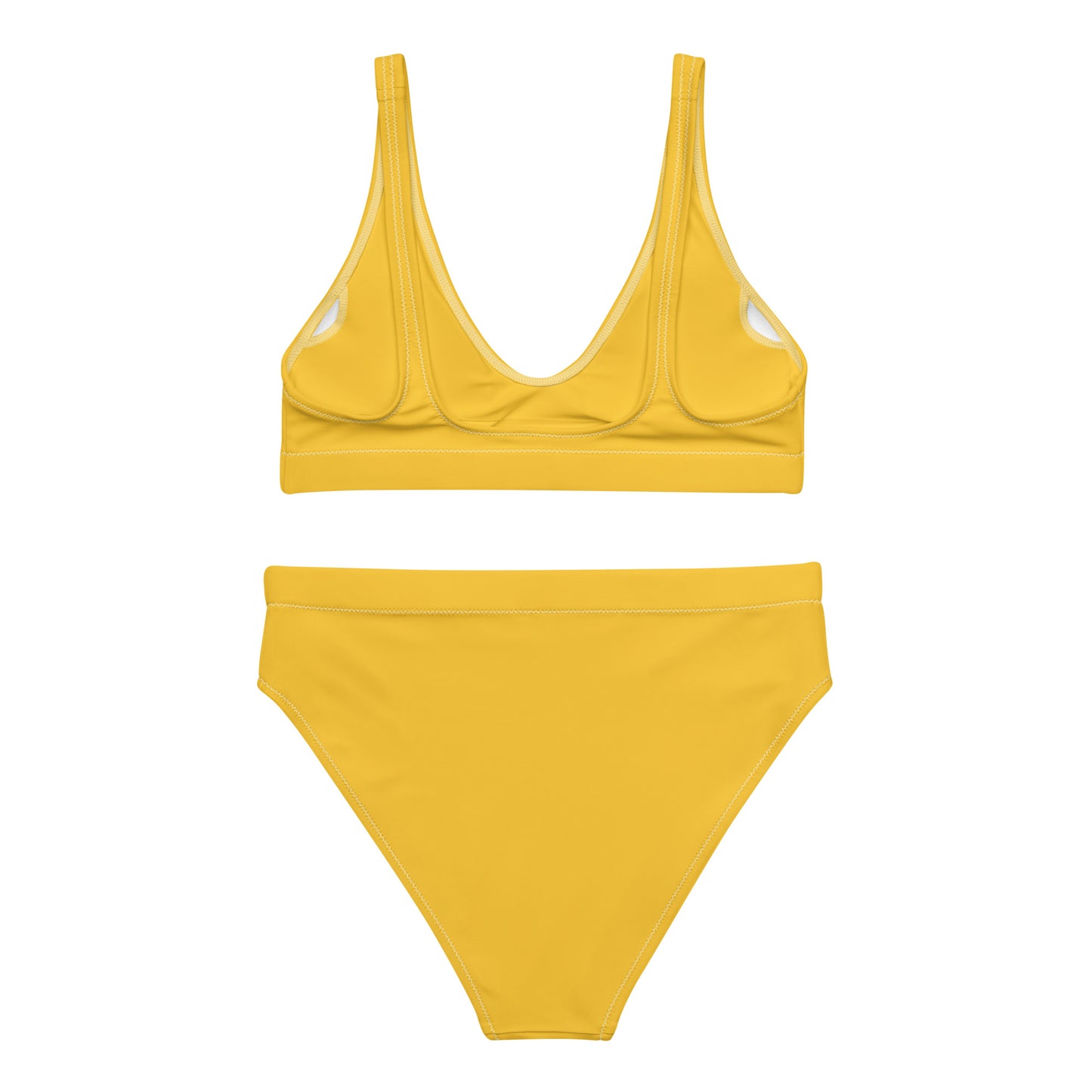 Yellow High-Waisted Bikini