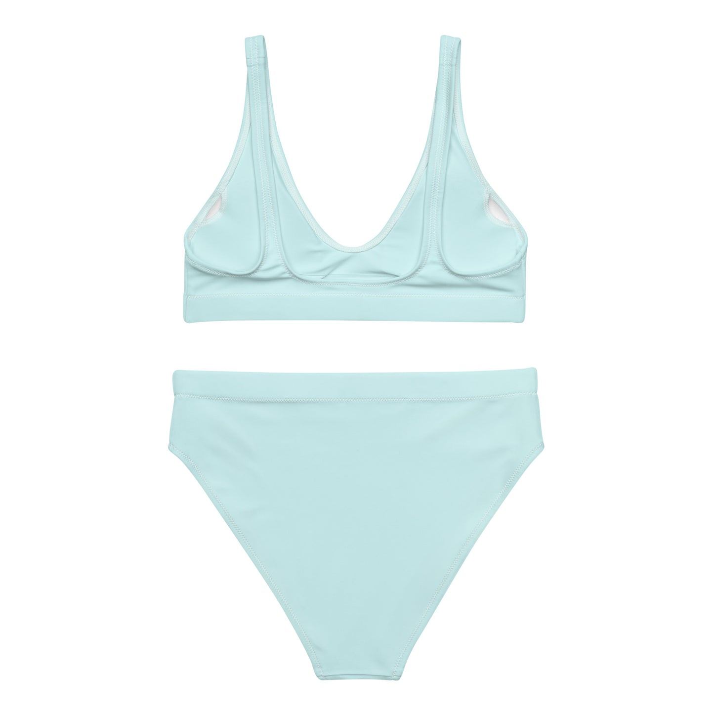 Light Cyan High-Waisted Bikini