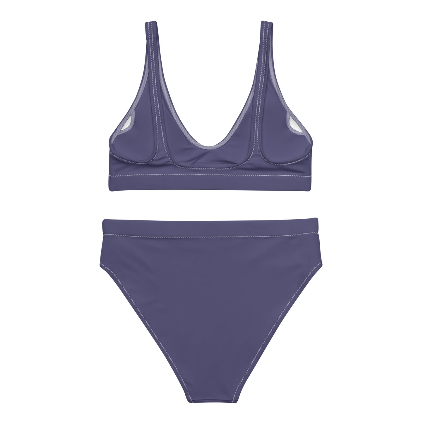 Corn Flower Blue High-Waisted Bikini
