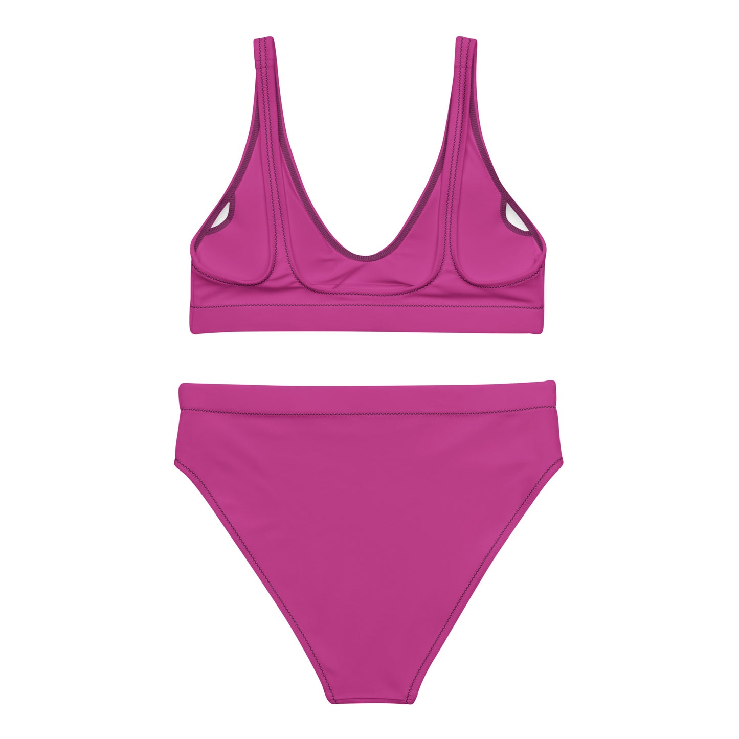Medium Red Violet High-Waisted Bikini