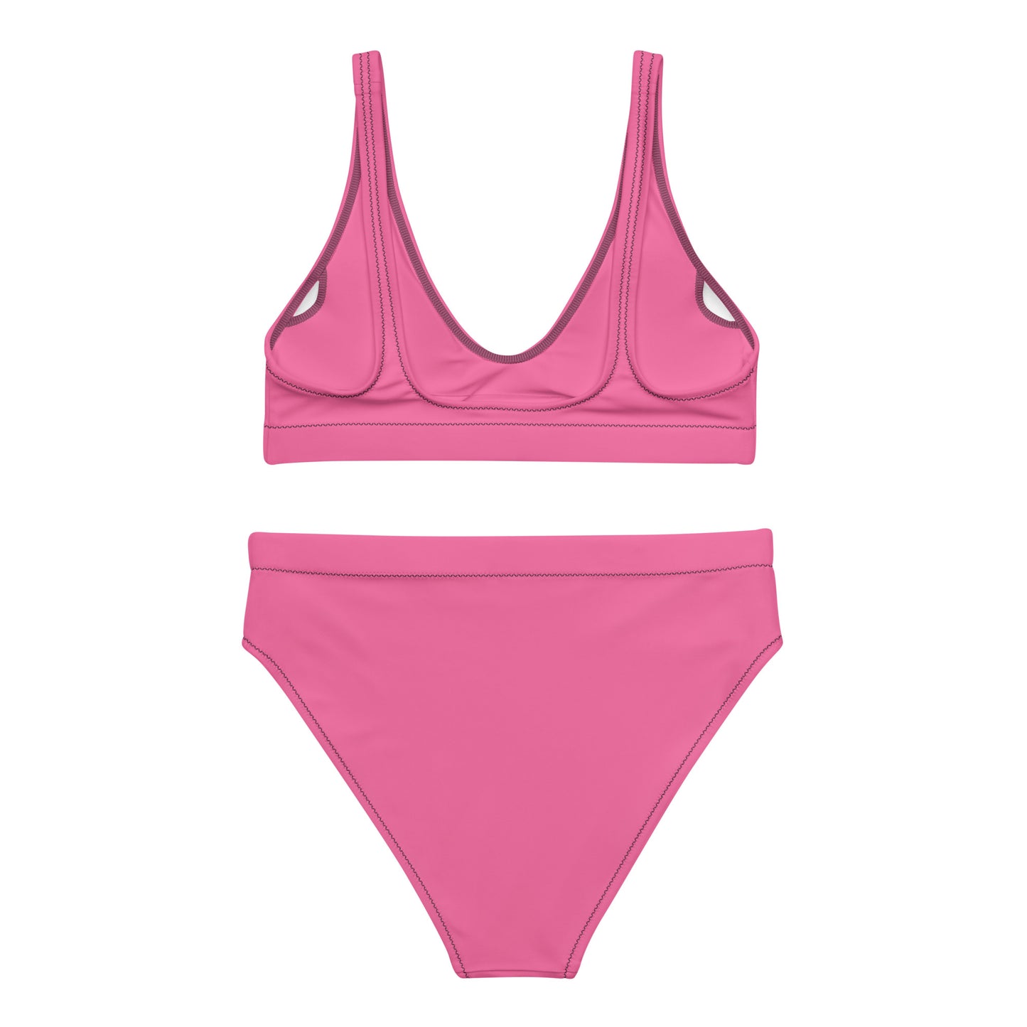 Brilliant Rose High-Waisted Bikini