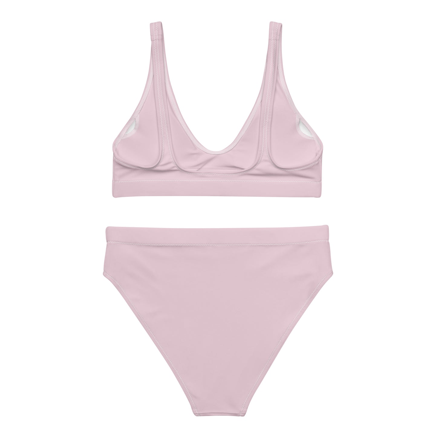Pink Lace High-Waisted Bikini