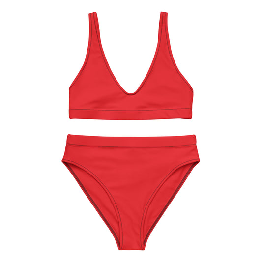Alizarin High-Waisted Bikini