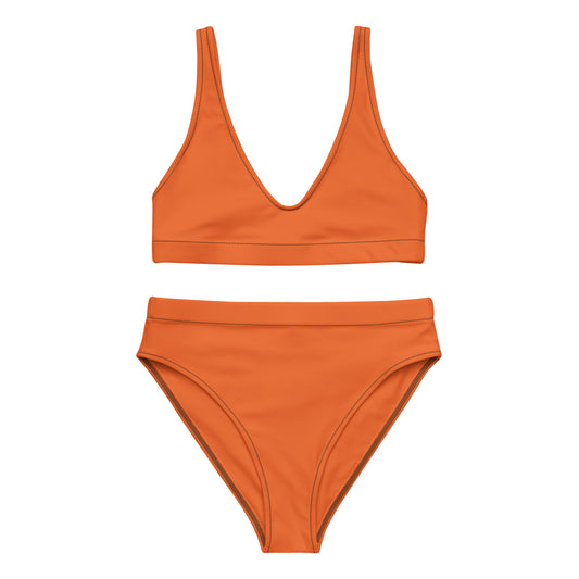 Orange High-Waisted Bikini