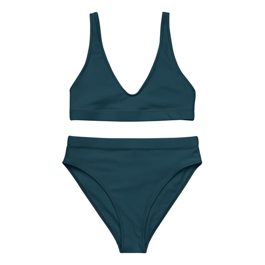 Blue Whale High-Waisted Bikini