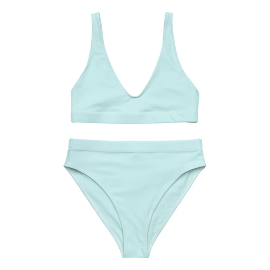 Light Cyan High-Waisted Bikini