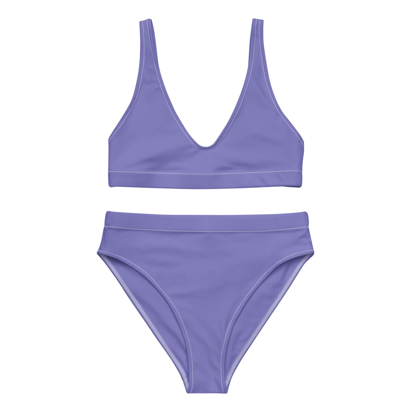 Moody Blue High-Waisted Bikini