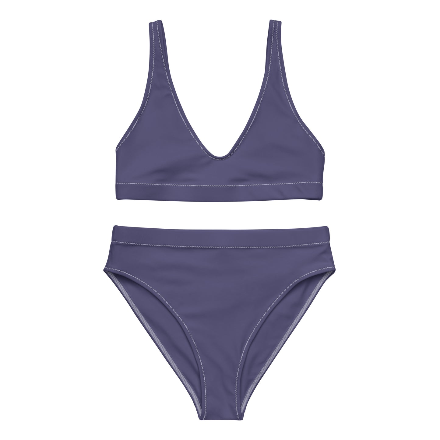 Corn Flower Blue High-Waisted Bikini