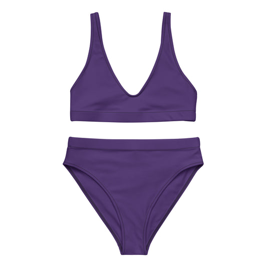 Purple High-Waisted Bikini