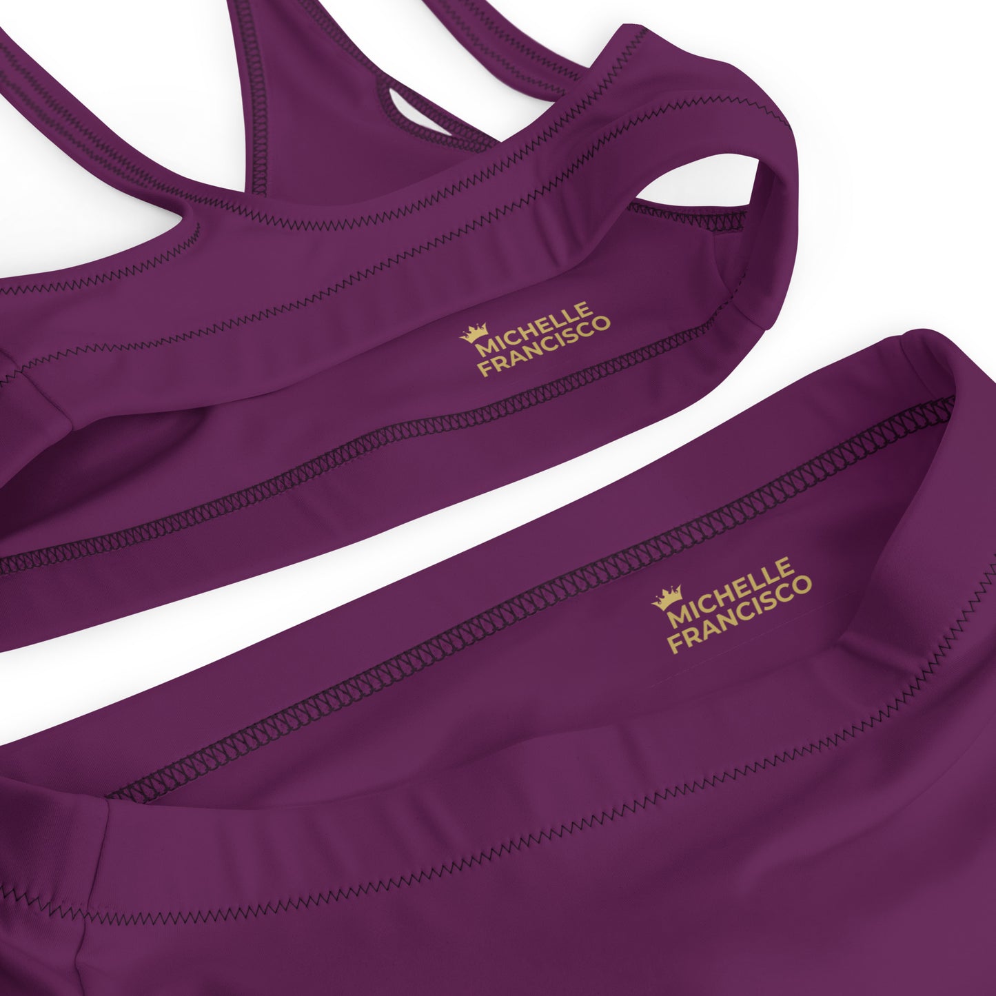 Tyrian Purple High-Waisted Bikini