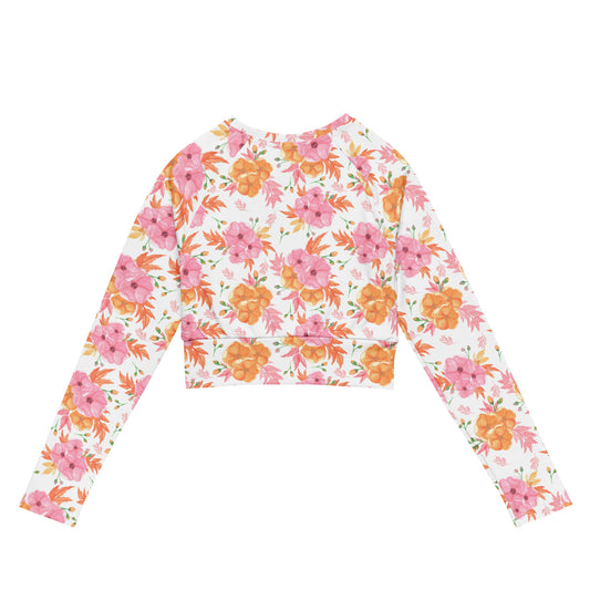 Summer Long-sleeve Crop Top