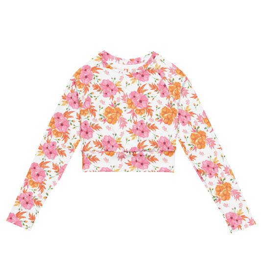 Summer Long-sleeve Crop Top