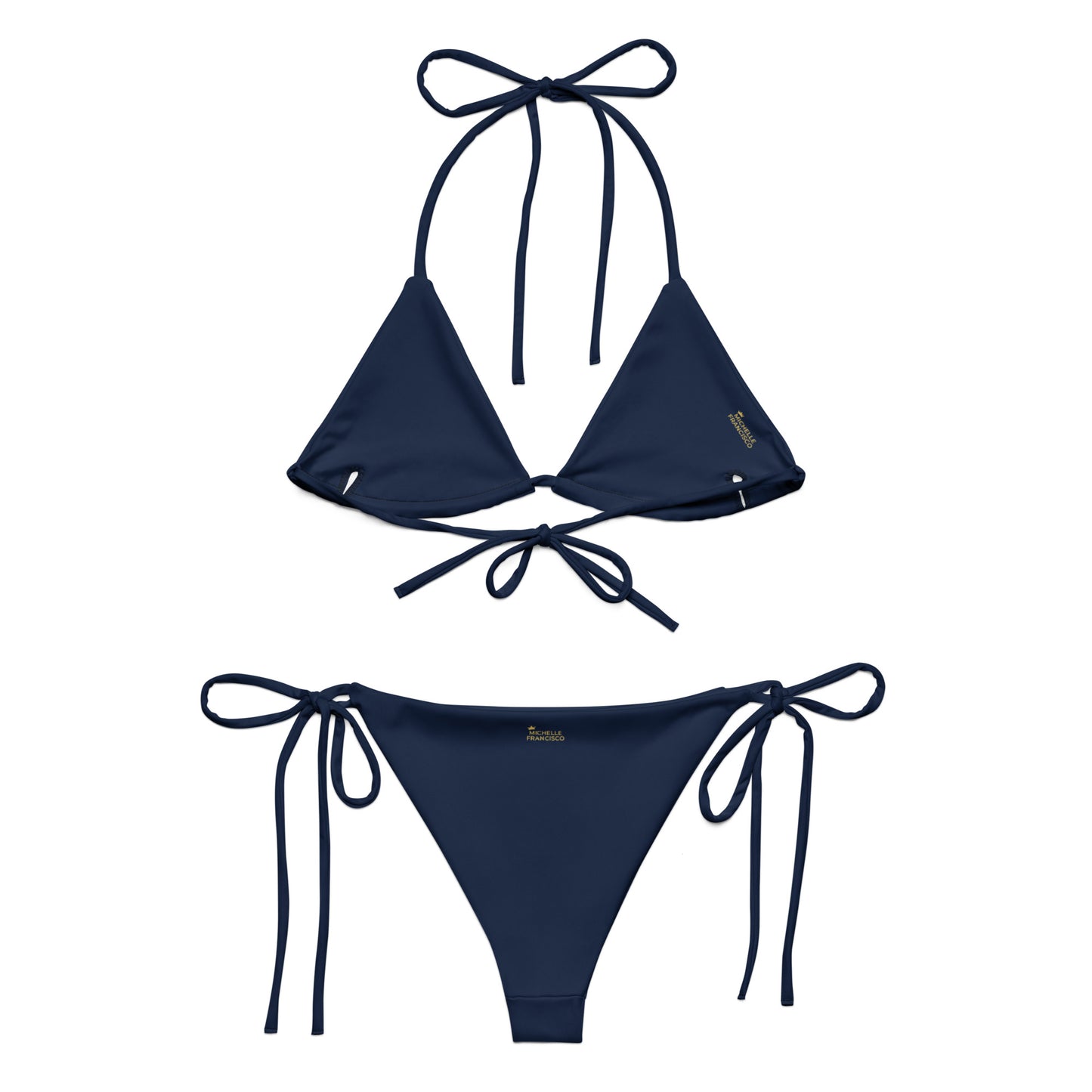Navy String Bikini