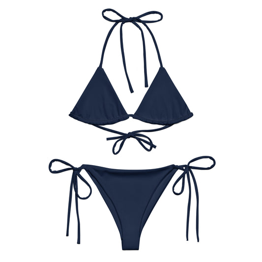 Navy String Bikini