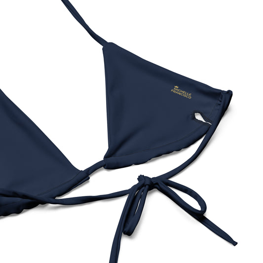 Navy String Bikini