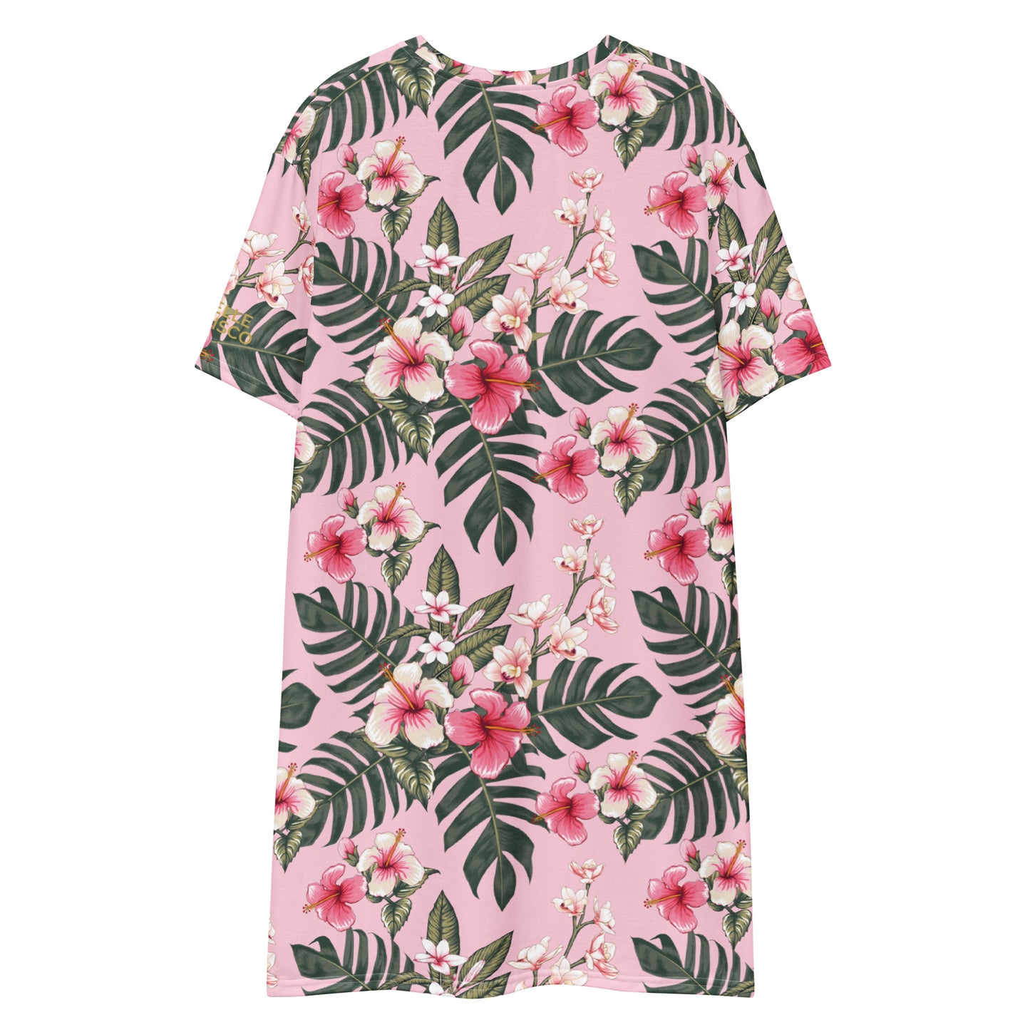 Flower Power Monstera T-shirt Dress